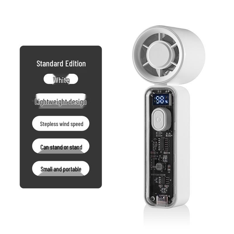 2026 Handheld Mini Cooling Fan: 100-Speed High-Power Portable Turbine for Outdoor Use.
