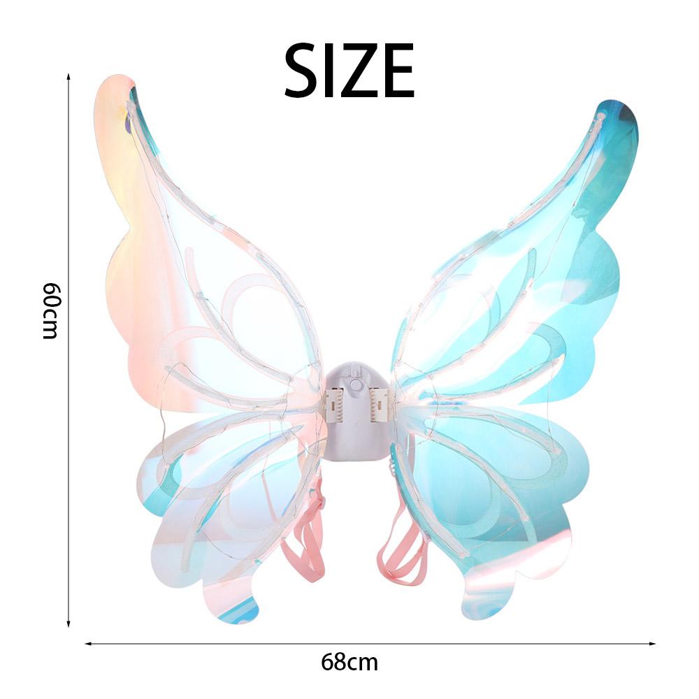 Fluttering Wings LED Electric Butterfly Wings Creative Glowing Electric Fairy Wings Party