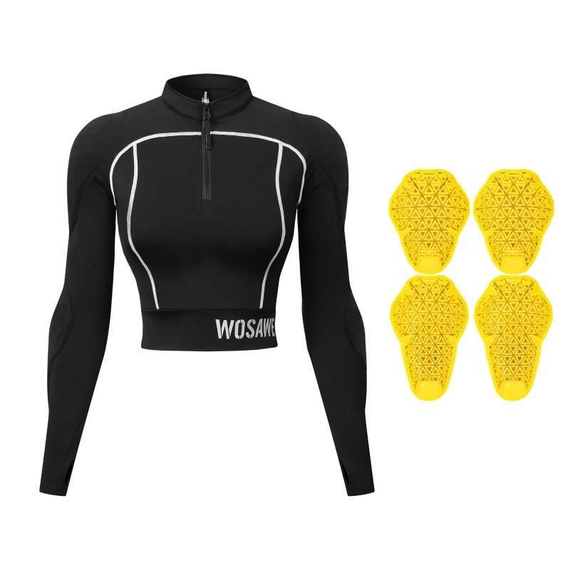 1 Womens Motorcycle Riding Armor Top Short Fit Protective Gear Street Bike Touring Sport