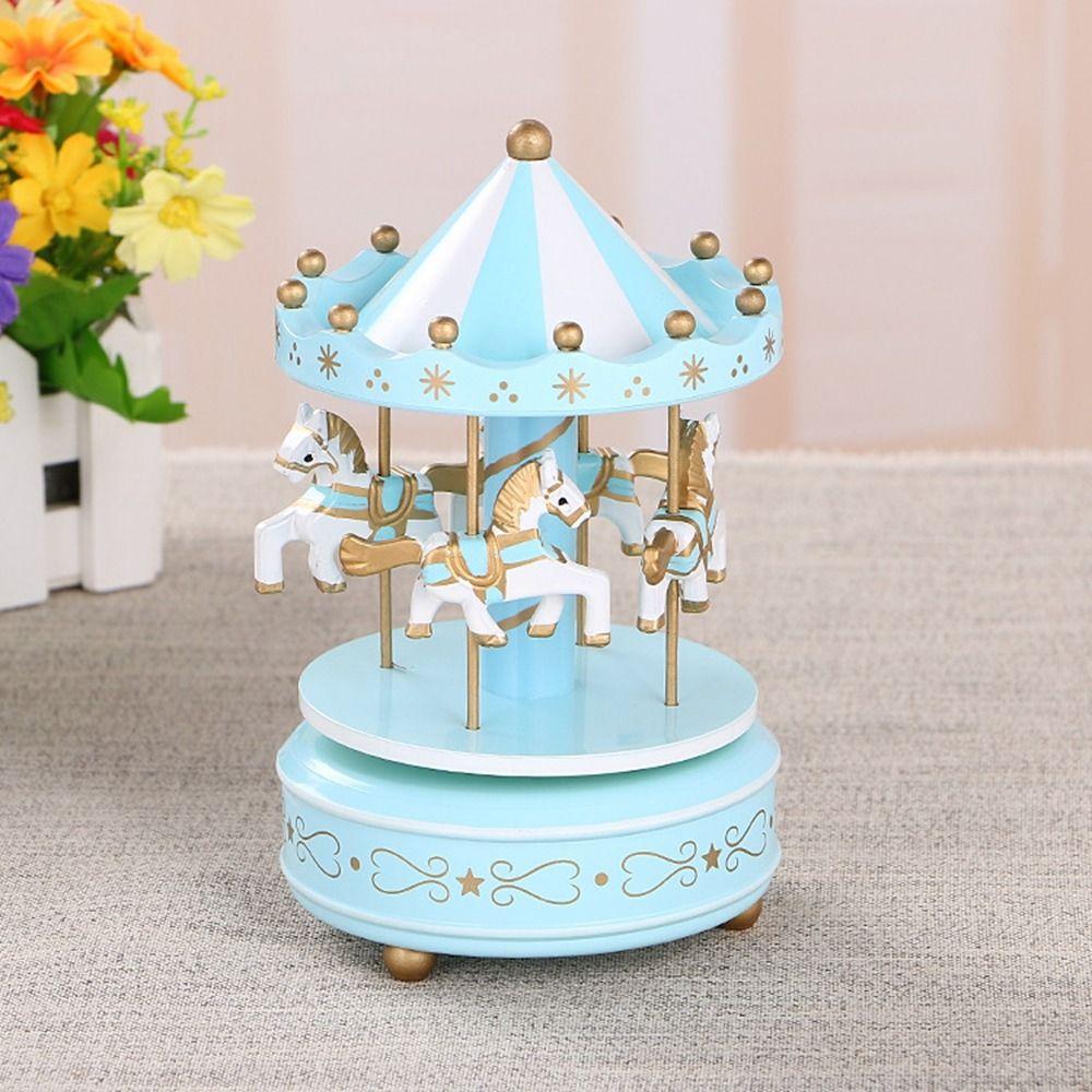 Carousel Ferris Wheel Ornaments Easy Use Carousel Cake Accessories Fantasy Carousel Music Box Cake