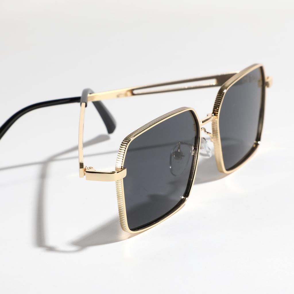 Очки Мужские солнцезащитные очки Большие квадратные металлические солнцезащитные очки Женские
