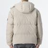 Timberland Af Dwr Goose Eye Recycled Down Jacket Solid Color Hooded Down Coat Winter Men Jacket Gray-Brown A5RFG-CY2