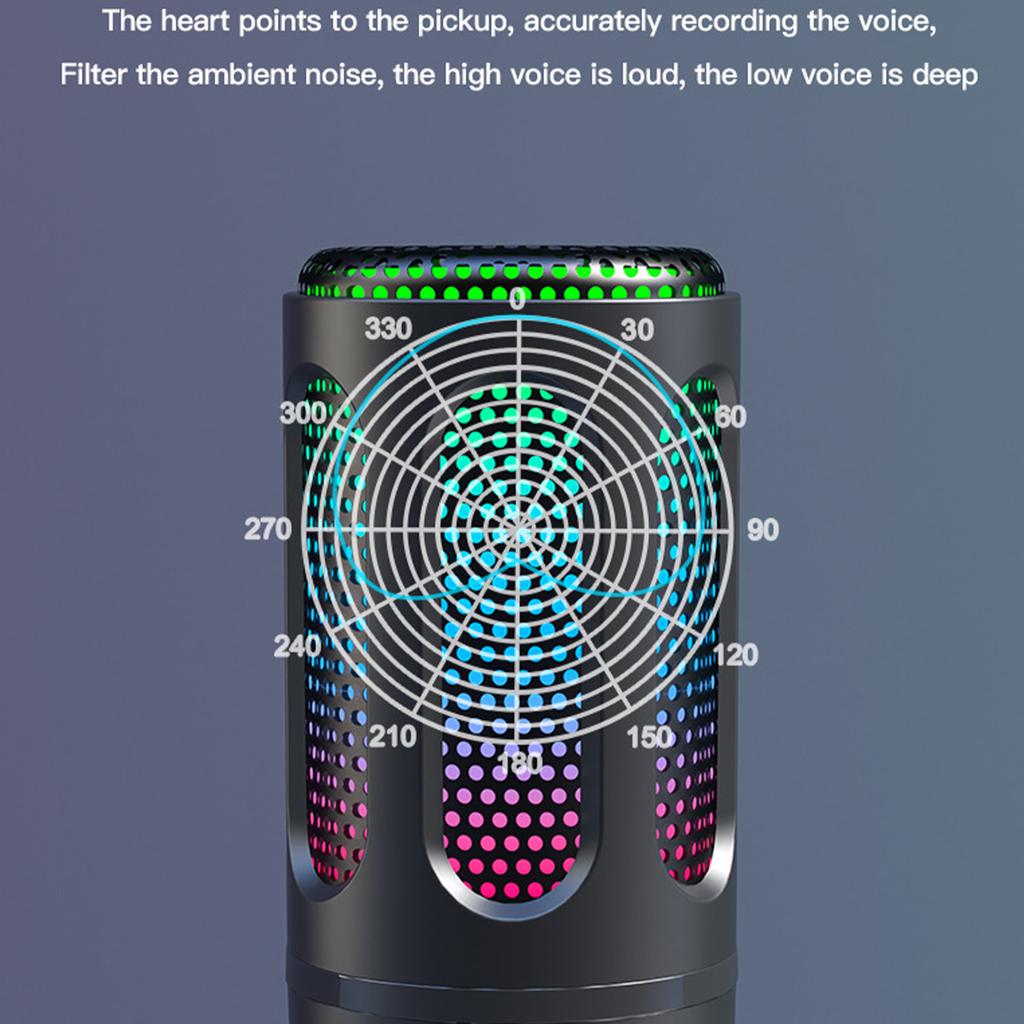 Computer desktop noise reduction microphone game live karaoke notebook voice anchor sound card condenser microphone