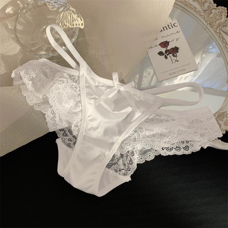 Эфемерная Лоза Снов - Женские Атласные Кружевные Трусики Французского Стиля с Высоким Разрезом и Низкой Посадкой 2025