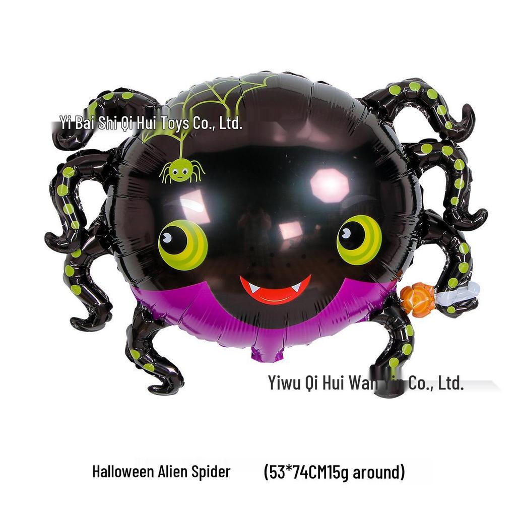 Aluminum Foil Balloons: Halloween Decorations with Ghosts, Skeletons, Pumpkins, and Bats