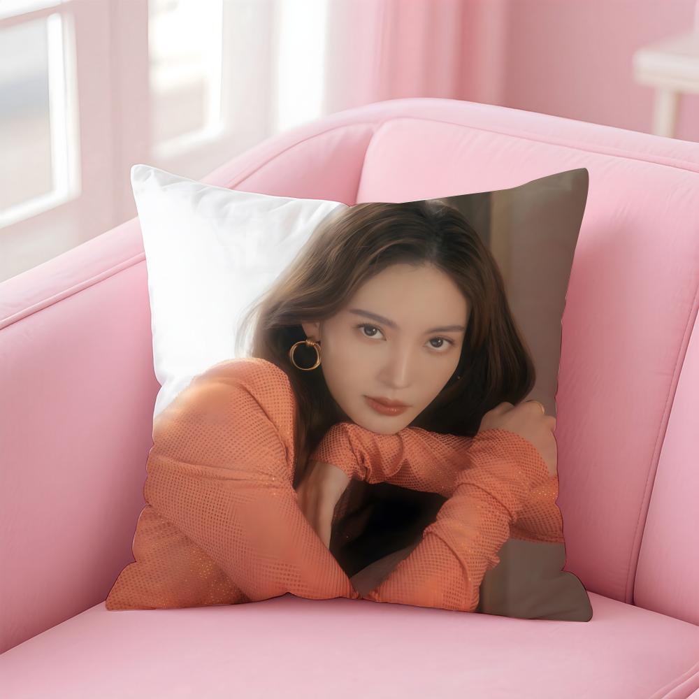 Popular fashion Elegant Chinese actress JJin Chen Cushion Cover Pillow Case Soft Friendly Fabric Concealed Zipper