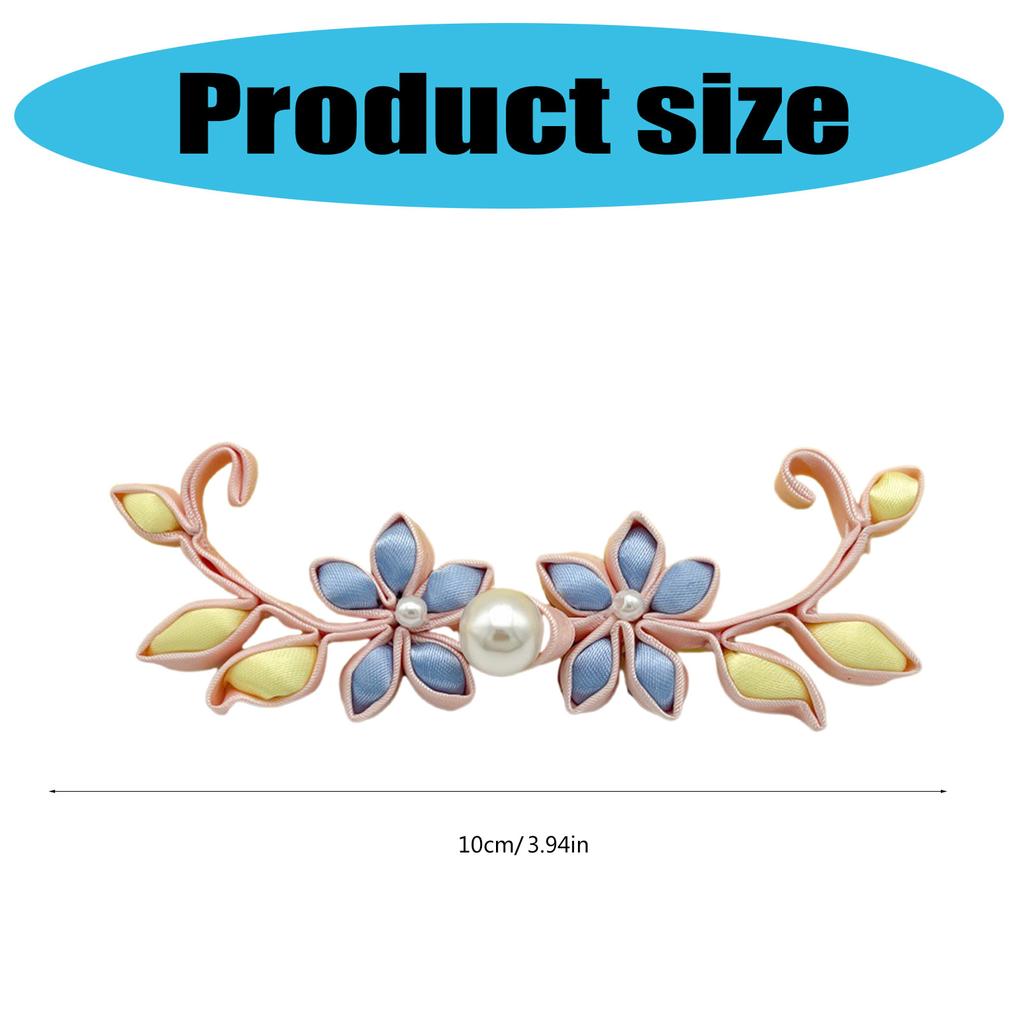 Traditional Chinese Knot Frogs Closure Buttons Satined Flower Buckle Button for Cardigans Scarves and Sweater Decoration