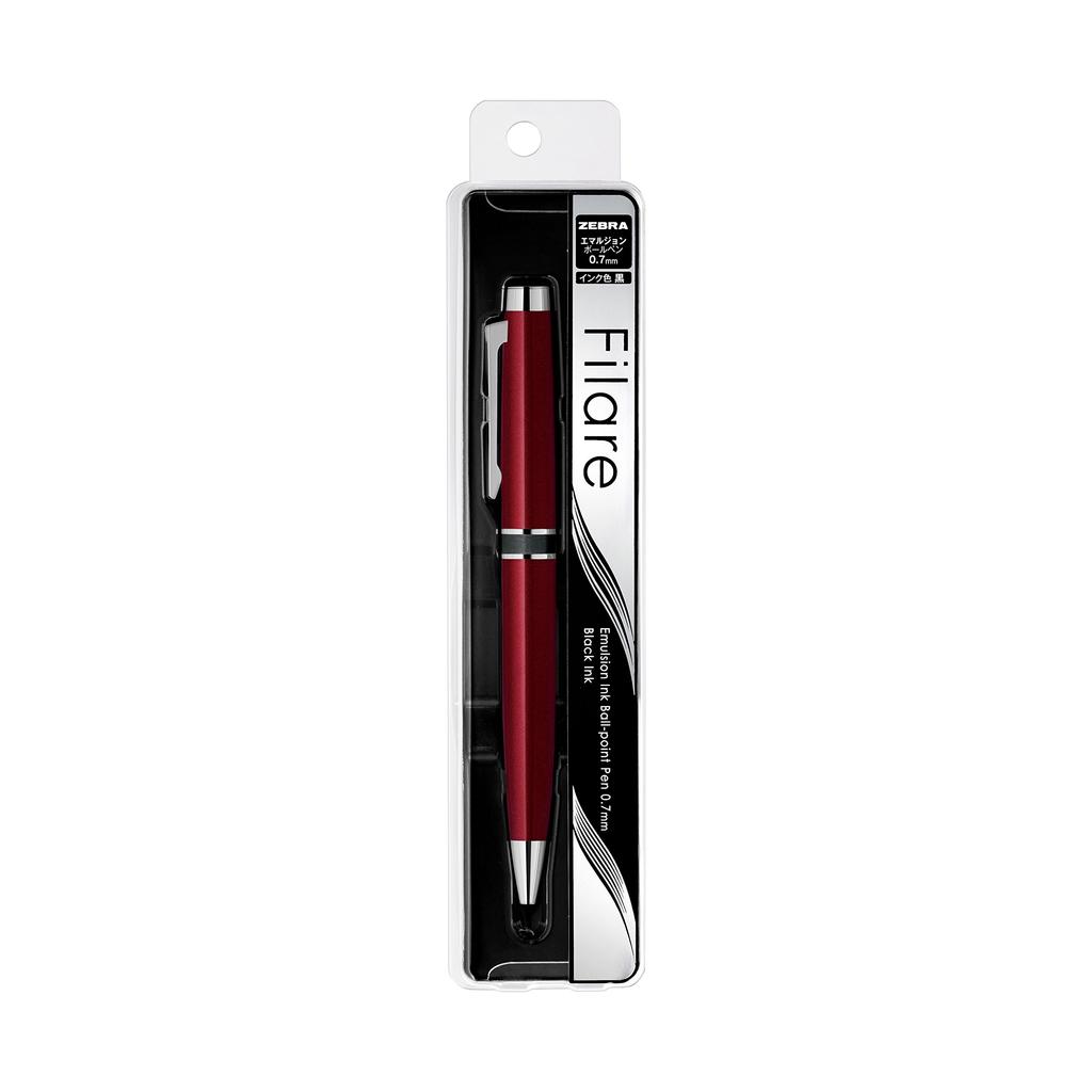 Zebra Ballpoint Oil-Based Pen, Fillare, 0.7, Red, P-BA68-R