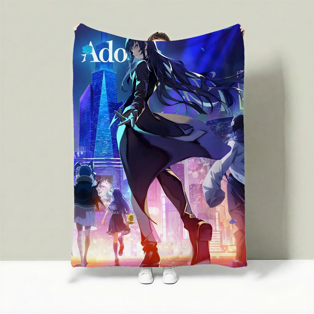 Singer A-Ado Throw Lightweight 240g Flannel Blanket Soft Skin-friendly for Summer Cooling