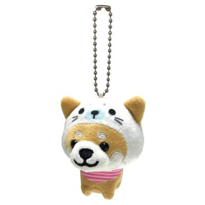 [LamPlanning] [Серия-3] Брелок-маскот Мамесиба для путешествий с шариковой цепочкой, подвеска для сумки, милый пушистый сиба-ину, мамесиба, успокаивающий (Тюлень)