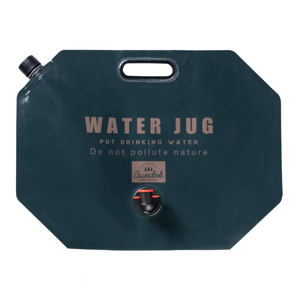BUNDOK Folding Jug 7L Water Bag with Gusset and Tap Disaster Prevention Foldable Compact Lightweight (Liters) BD-347