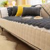 Winter Thickened Sofa Cushion, Plush Cover, Backrest Towel, Winter Seat Cushion, Simple and High-end