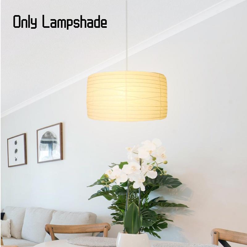 Подвесной светильник в скандинавском стиле с абажуром-фонарем барабанной формы, идеально подходящий для гостиной, спальни, кабинета и столовой.