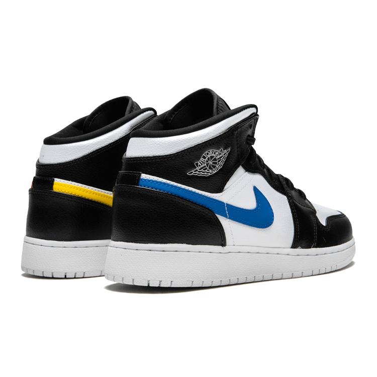 Jordan 1 Ретро Мид GS Разноцветный Swoosh 554725-052