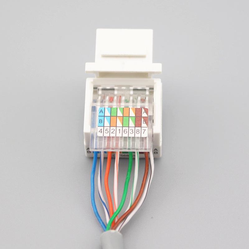 Модуль сетевой панели Amp с кабельным разъемом Cat5e