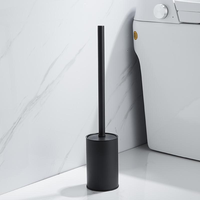 Аксессуары для держателя туалетной щетки из нержавеющей стали для ванной комнаты, черная туалетная щетка, настенная щетка для чистки туалета, чистящие средства