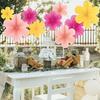 9 Pcs Sunflower Paper Fans Flower Hanging Ceiling Sign Spring Party Decorations for Baby Showers Birthdays Wedding
