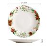 1pcs Christmas Tree Ceramic Plate Tableware Glazed Color Snack Dessert Dishes Bowl Elk Pattern Coffee Mug Kitchen Dinner Plates