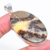 Septerian Stone Gemstone Handmade 925 Sterling Silver Jewelry Pendant 2.36" SU-10912