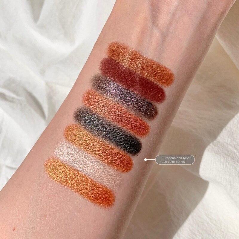 DIKALU 35-цветная палитра теней для век с картофельным пюре, косметика цвета земли, перламутровый макияж, водостойкий макияж, 3 тени для век