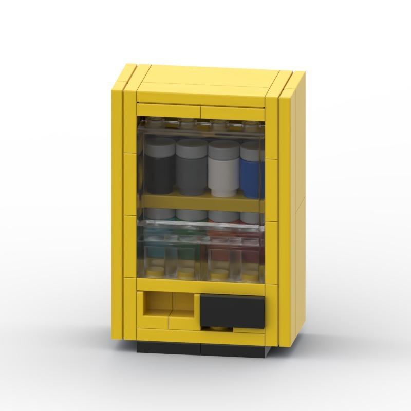 Совместимо с Lego Street View Автомат с напитками, Детская головоломка Сборка из мелких деталей Строительные блоки Игрушка Мини
