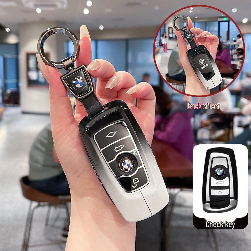 Совместимый корпус ключа для моделей BMW 1, 3, 5, 7 серий, X1, X2, X3, X5, iX3 и i3, плюс металлические пряжки 530 и 325Li.