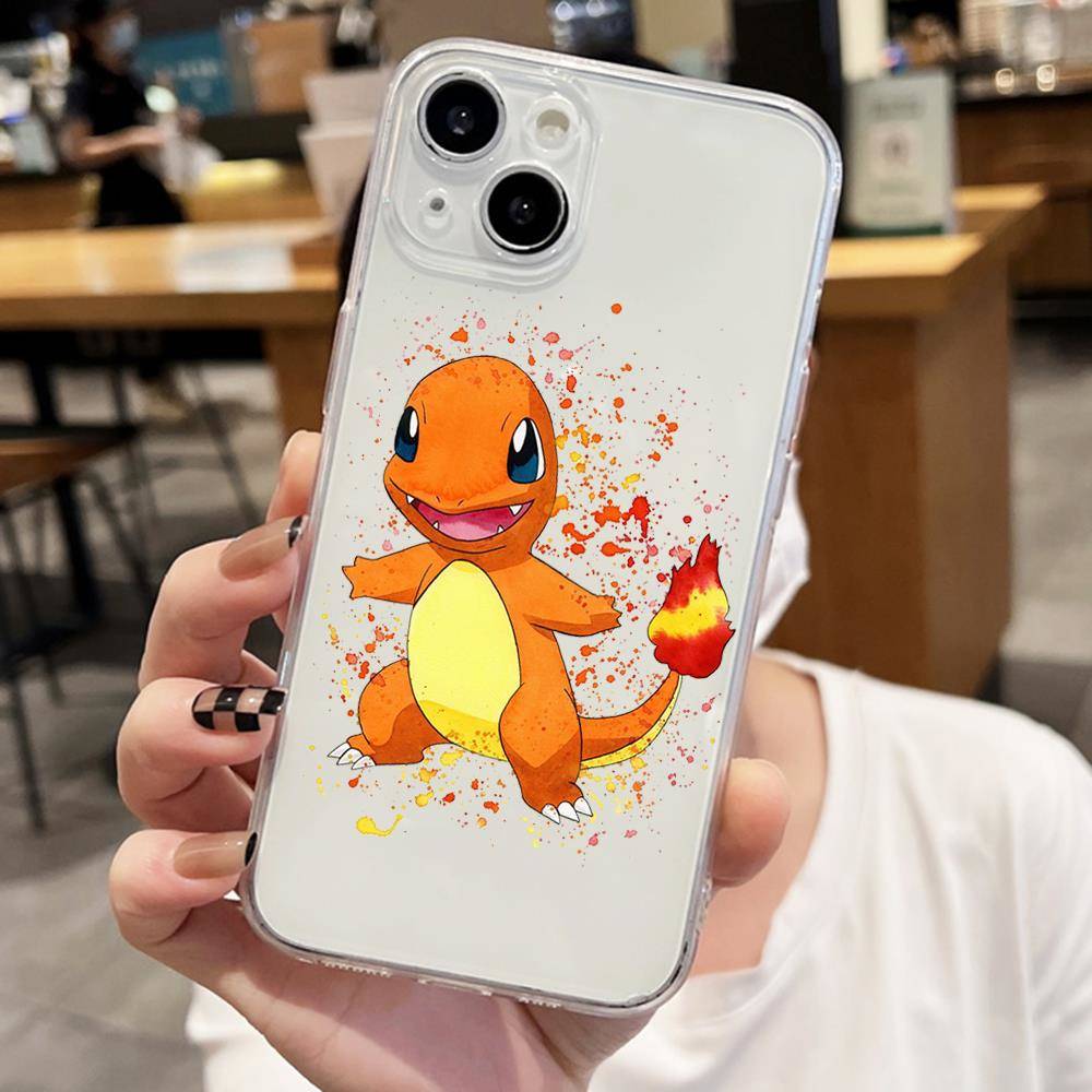 Чехол E-50 Pokemon Dragon для iPhone 7 8 11 12 13 14 15 16 Pro Max Plus Mini Xiaomi Redmi A3 9A 9C 10A 10C 13C Note 9 11 Realme Narzo C30 C55