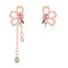 StoryMidir Flower Cherry Blossom Japanese Stud Earrings with Swinging Pink 925 Hypoallergenic To Sakura Cute Japanese White Christmas Gifts for