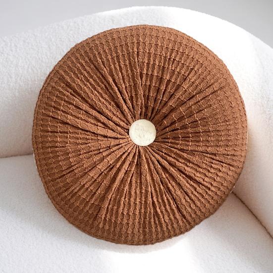 Декоративные подушки в европейском стиле, легкие, роскошные, однотонные, в форме колеса, круглый стул ручной работы, офисные подушки, диванная подушка, футон