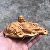 Счастливый мешок Статуэтка Будды Майтрейи Украшение Настенная статуэтка Будды для автомобиля Декор Деревянная резьба Ремесла Китайский стиль Домашний декор