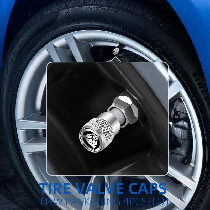 Automobile Aluminum Wheel Tire Valve Stem Caps Airtight Covers For Jaguar XF 250 X Type F Pace Xj X351 Xe S-Type XFR XKR XEL HH1