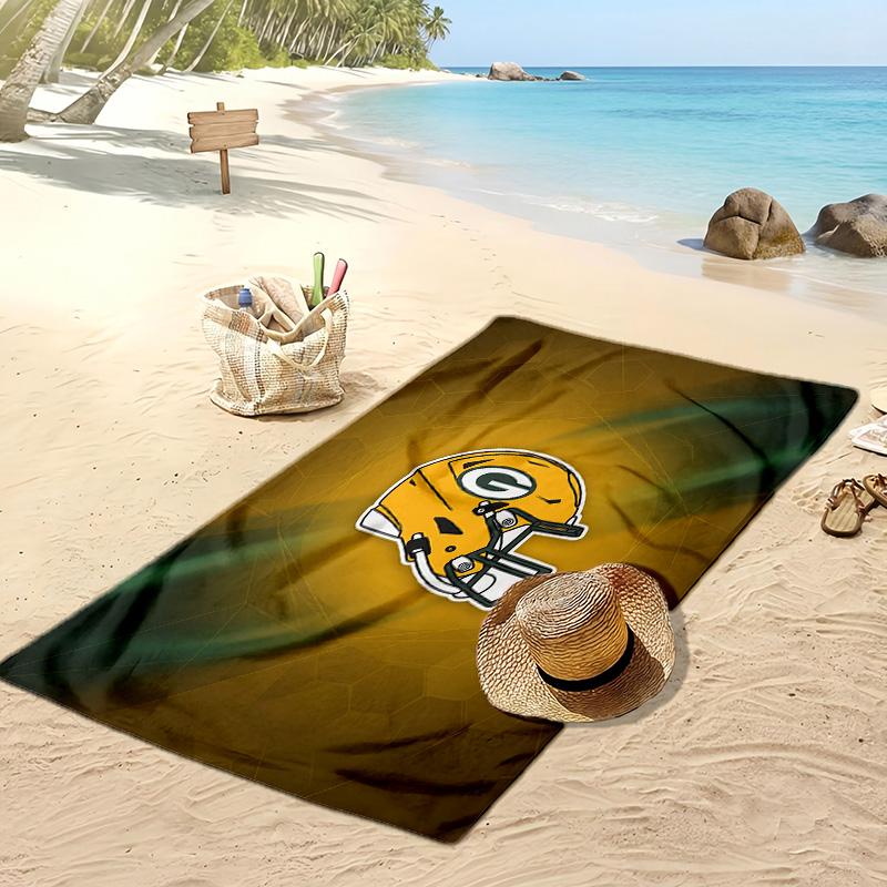Green Bay Packers Print Beach Towel Soft Portable Quick?dry Towel For Pool Summer Vacation Outdoor Sport