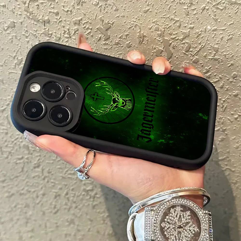Горячий J-JaegermeisterS Силиконовый Мягкий Чехол Для Телефона Для iPhone 17 16 15 14 Plus 13 12 Mini 11 Черный Чехол