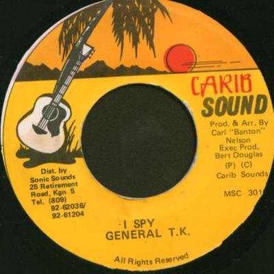 7-дюймовая пластинка GENERAL T.K. - Я шпион MSC3010 Carib Sound Ямайка Регги, Ска и Даб Б/У