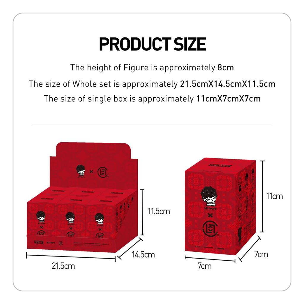 POP MART HIRONO x CLOT Series Pop Mart Gacha Gacha Blind Box Фигурка Пластиковая модель Премиум Игрушка ПВХ Мягкий винил Оригинальный персонаж Подарок на день рождения [1