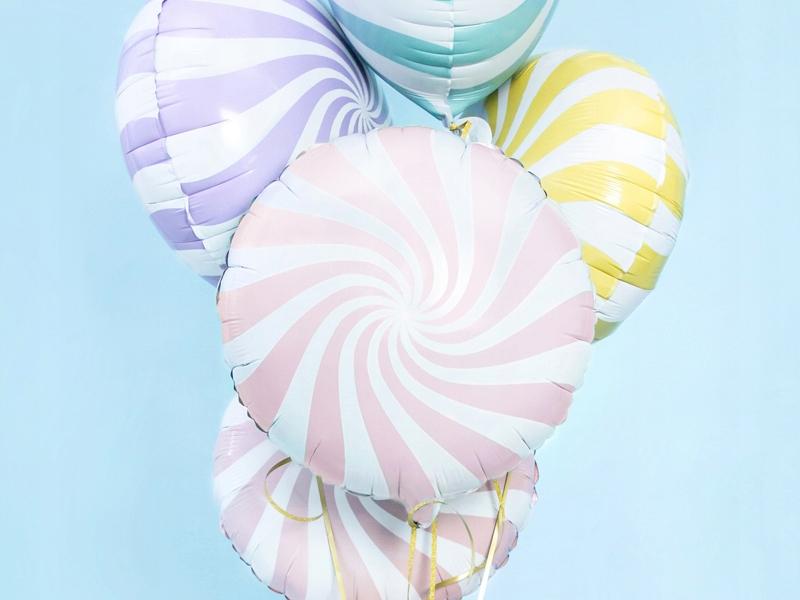 Balon Foliowy Cukierek,45Cm,Jasny Różowy 1Szt.