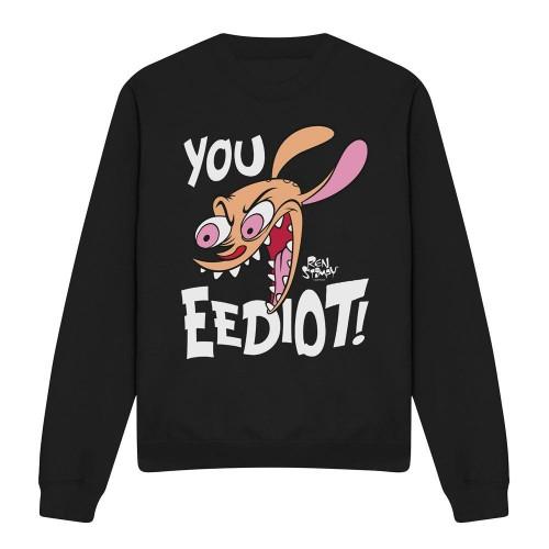 Ren & Stimpy Unisex Adult You Eediot! Sweatshirt