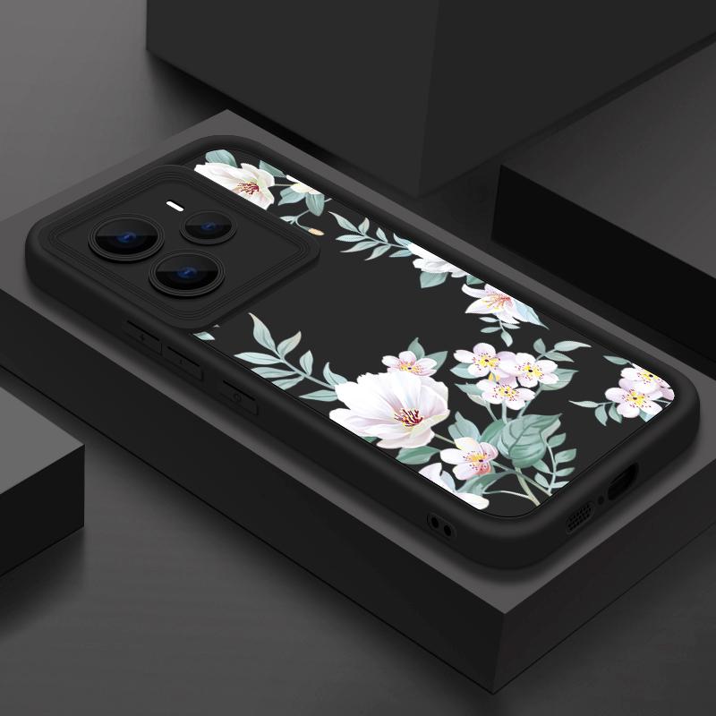 Простой цветочный узор мягкий чехол для телефона TPU для Xiaomi 14T Pro 13T Poco F6 X6 Pro M6 X5 Redmi Note 14 13 Pro 12 11 10 матовый противоударный бампер