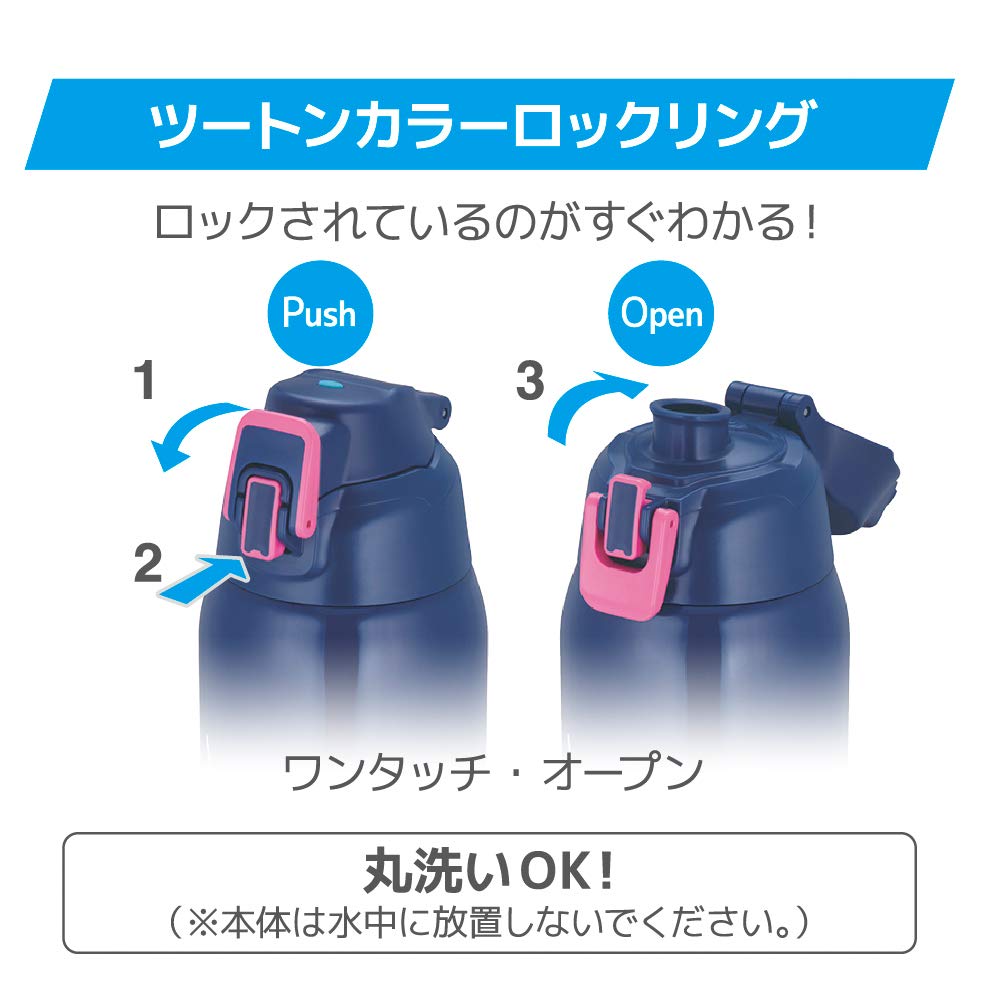 Термос для воды, спортивная бутылка с вакуумной изоляцией, темно-розовый цвет для холодного хранения 1,5 л FHT-1501F NV-P