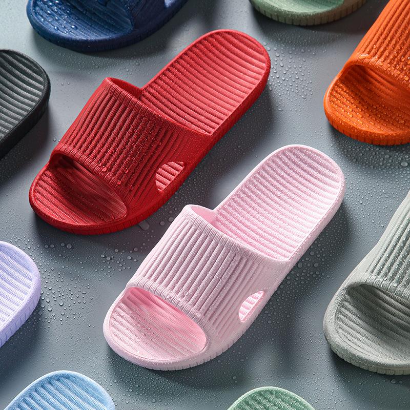 Home Slippers Female Home Indoor Summer Thick Bottom Cute Couple Bath Drag Home Sandals