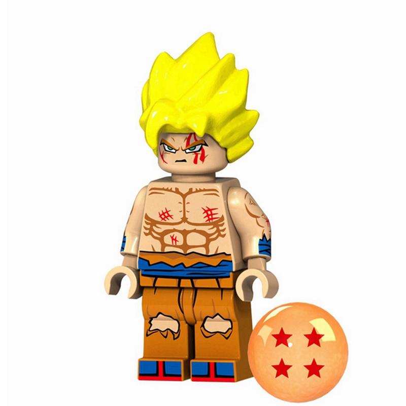 Son Goku Minifigures Anime Series Vegeta Broli Building Blocks Toys for Children