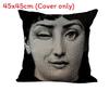 Linen Vintage Piero Fornasetti Face Throw Pillow Case With Elegant Design And Durable Material