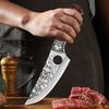 Кованый кухонный нож шеф-повара, профессиональный мясницкий нож для обвалки мяса, нож из нержавеющей стали для мяса, рыбы, фруктов с чехлом
