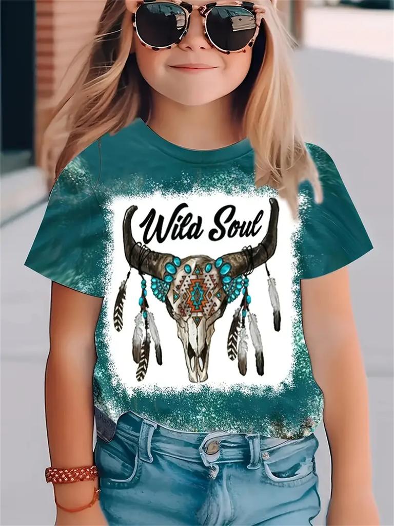 Повседневные модные 3D-принты, забавные футболки для девочек, летние топы с короткими рукавами, повседневные футболки, одежда для девочек