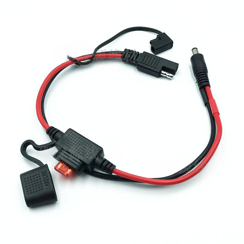 SAE Socket Port Waterproof To DC5.5X2.1 5521 Quick Connect Solar Panel Mount 16AWG SAE Cable for Solar Generator Battery Charger
