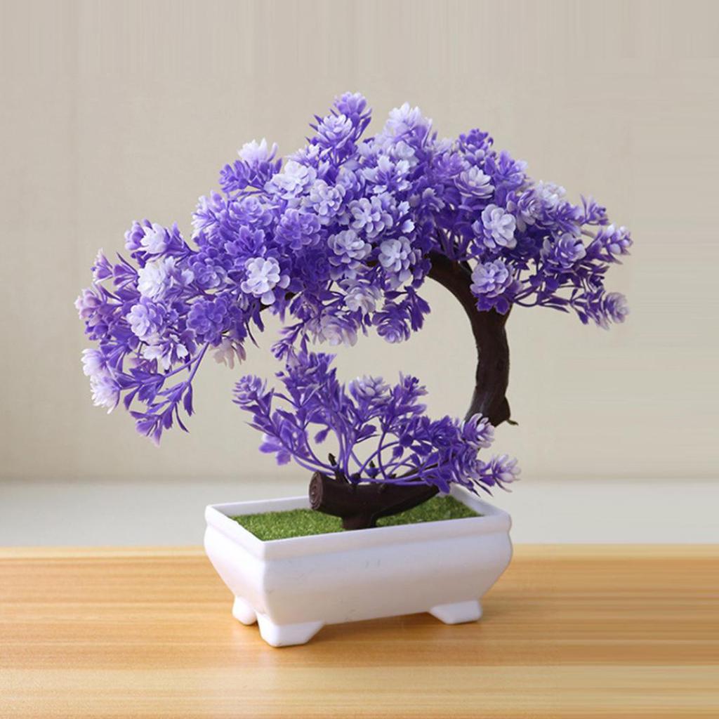 Simulation Fake Potted Bonsai Tree Artificial Plant Desk Ornament Home Decor