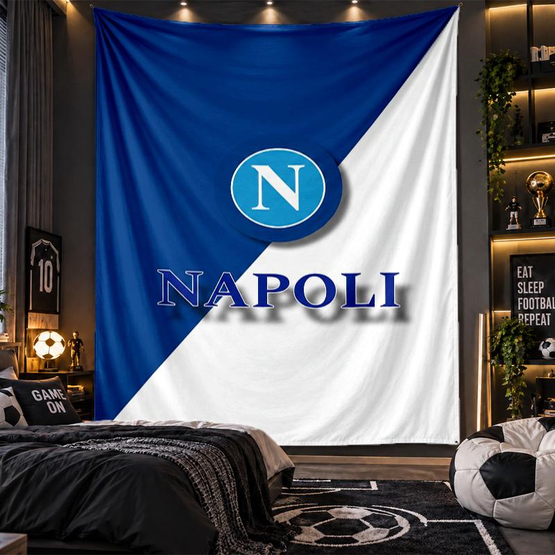 Wall Hanging Tapestry Napoli FC Print Cloth for Living Room Bedroom Home Decor