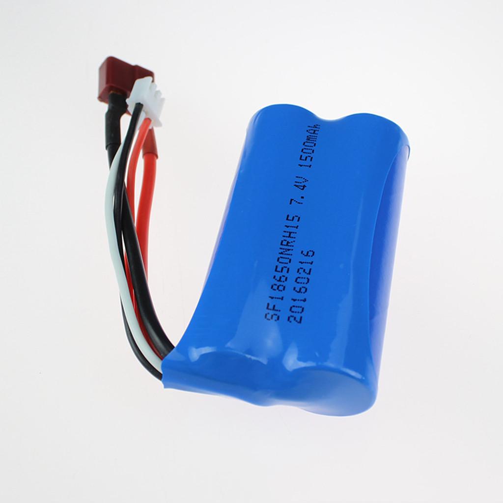 Запасная часть аккумулятора 7,4 В, 1500 мАч для радиоуправляемой машины WLTOYS 12428/12429/12423/12401 1/12