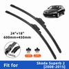2PCS 4PCS Wiper Blades for Skoda Superb 2 2008-2015 Front Double Rubber Strip Wiper Blade Windshield Brushes Windscreen Window Accessories