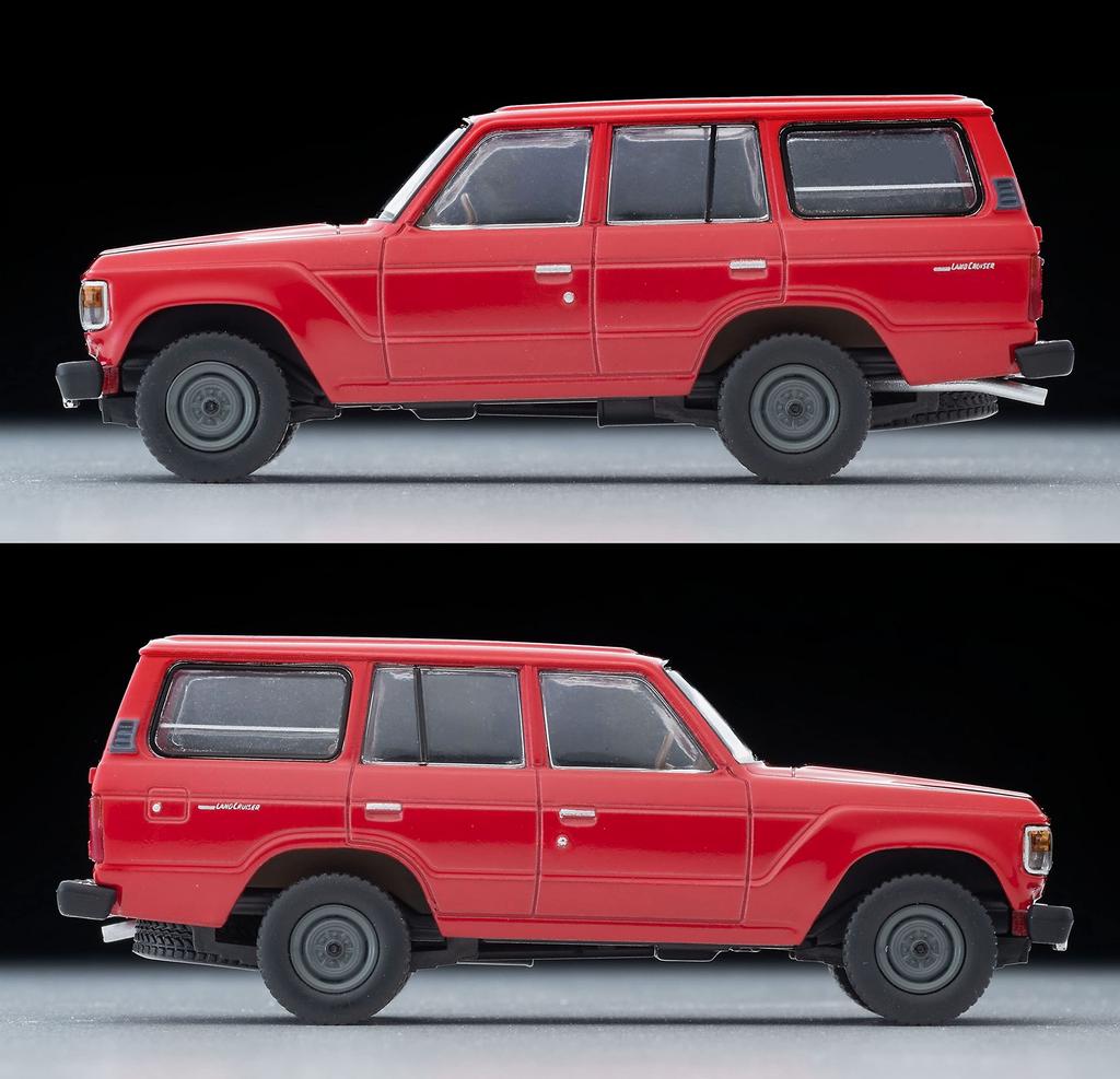 Tomica Limited Vintage Neo Toyota Land Cruiser 60 Standard Grade Up Van Specification Red Finished Product 320333 1/64 LV-N279b
